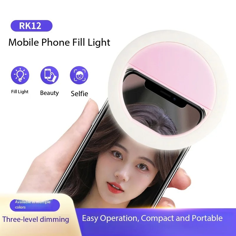 Photography Lighting Ring - Lampu Cincin Selfie Clip On Isi
