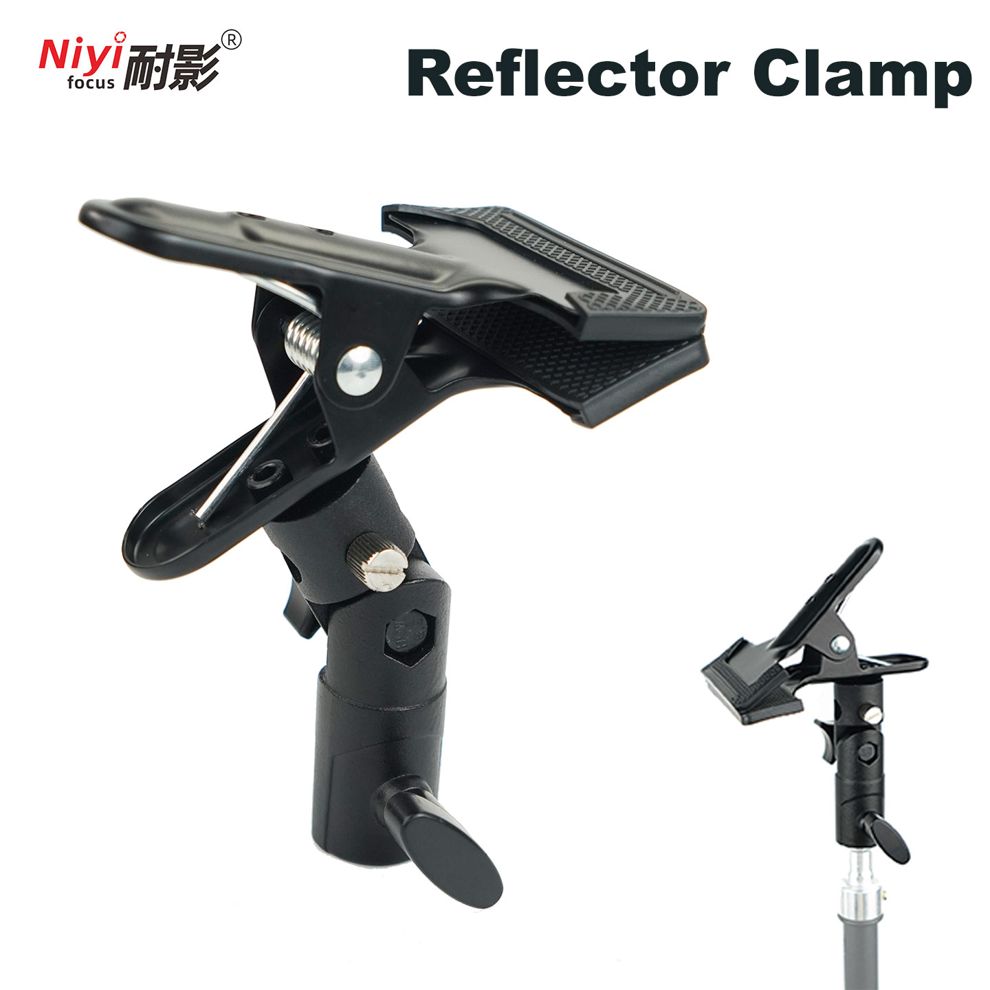 Photography Lighting Angles - Penjepit Penyangga Reflektor 1/4 3/8 Sekrup