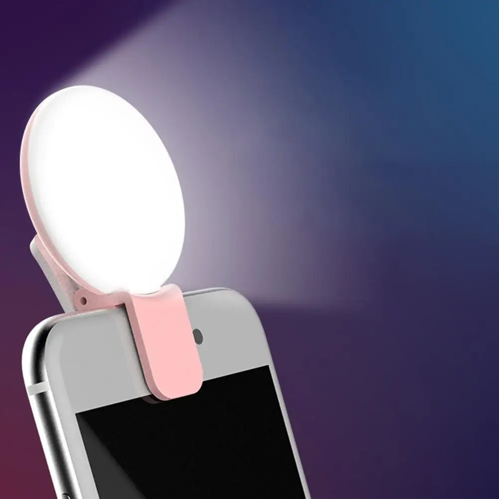 Photography Lighting Tent - Lampu Cincin Swafoto LED Ponsel Mini