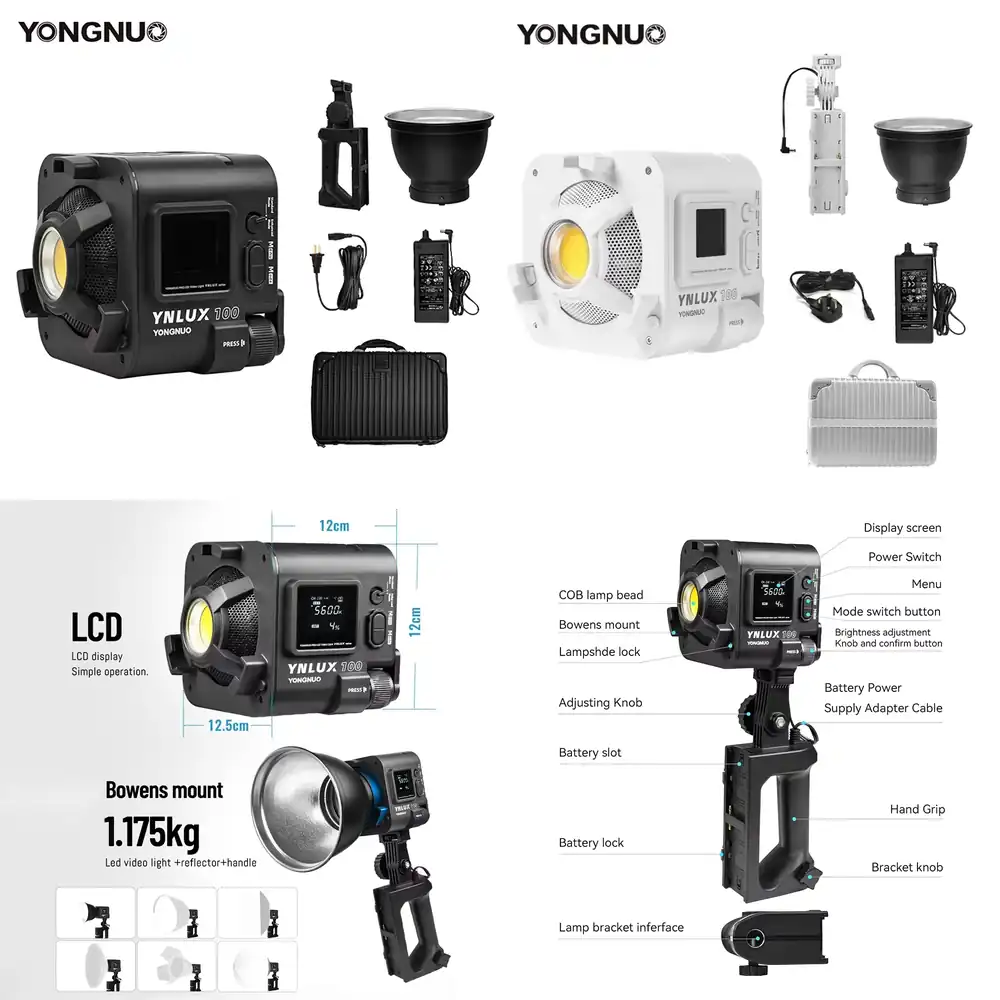 Photography Lighting Studio - YONGNUO YNLUX100 100W 3200K-5600K Lampu Video