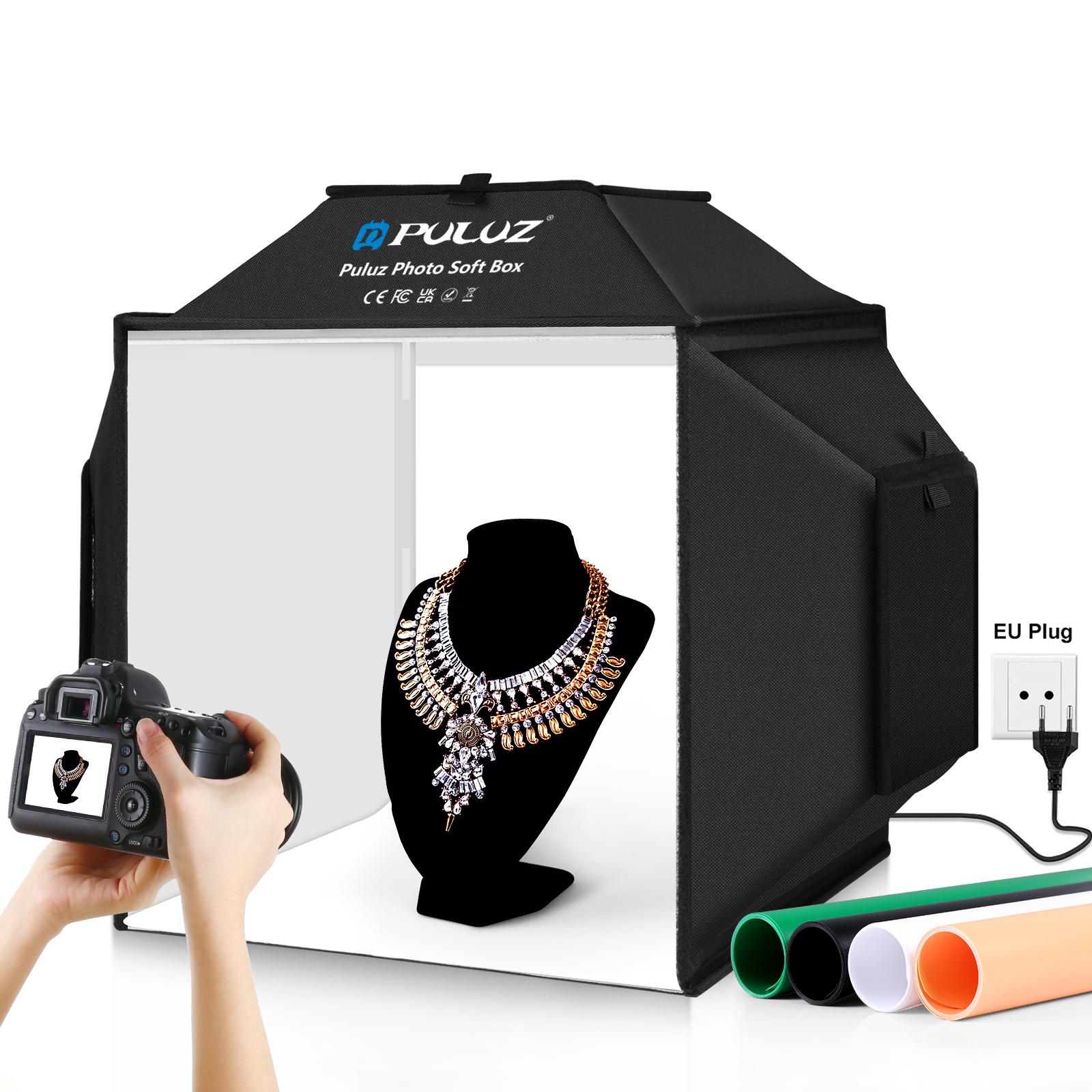 Photography Lighting And Backdrop Kits - PULUZ Kit pencahayaan fotografi kotak lembut,
