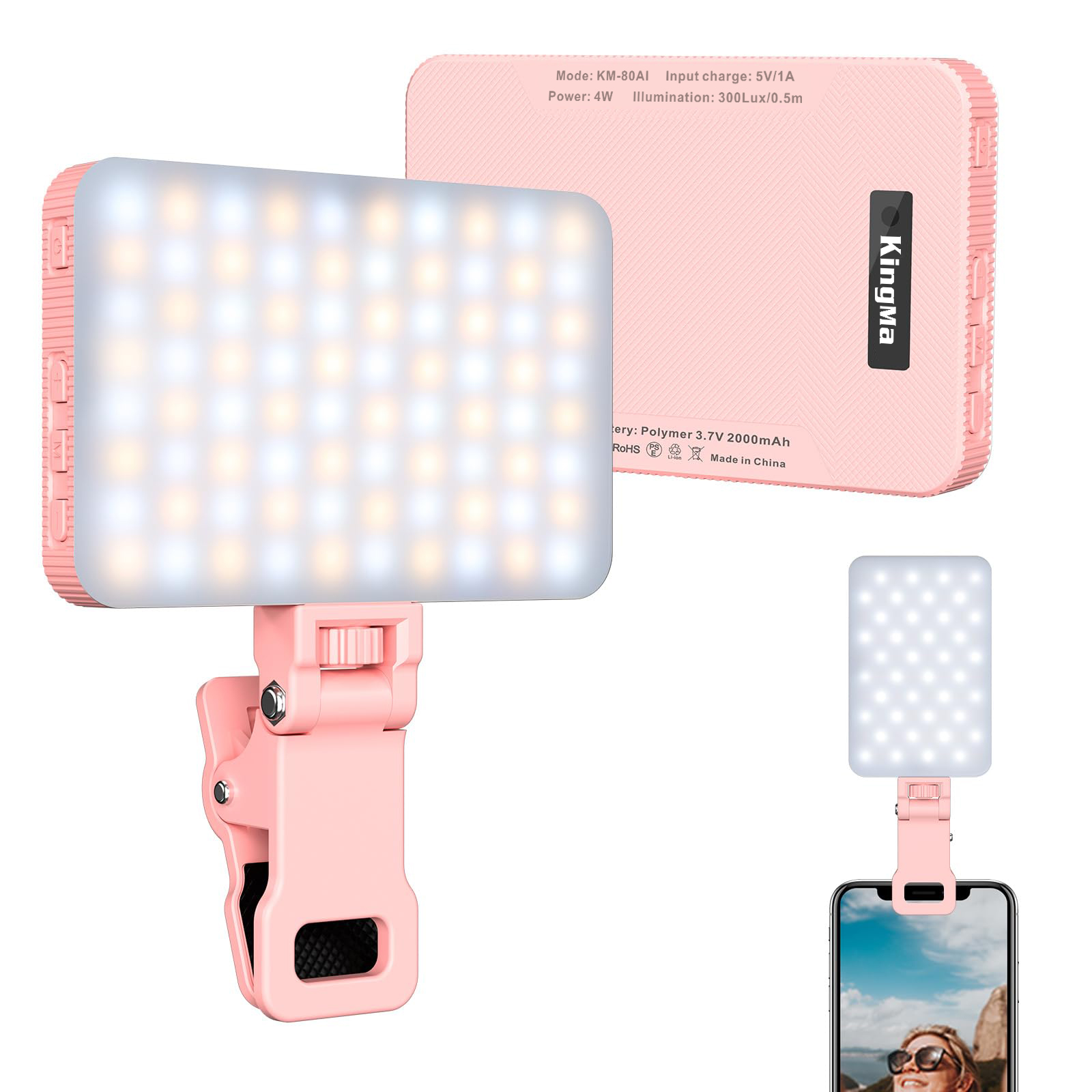 Makeup Photography Lighting - King Ma lampu swafoto isi daya