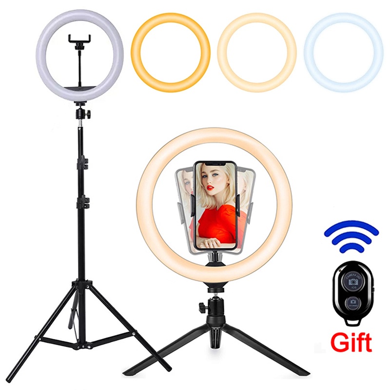 Photography Lighting Tent - Lampu Cincin Selfie LED 16/26/33Cm, Lampu