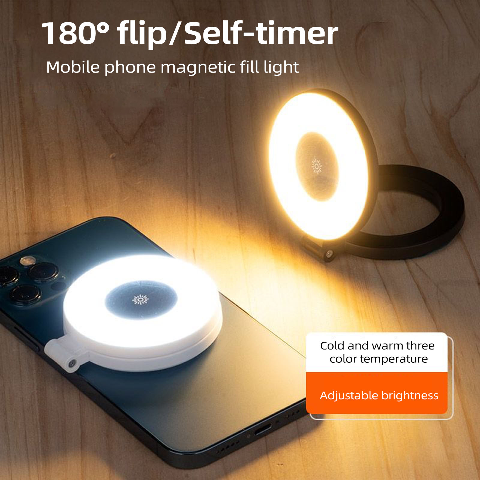 Photography Lighting Ring - Lampu cincin Selfie magnetik ponsel pintar,