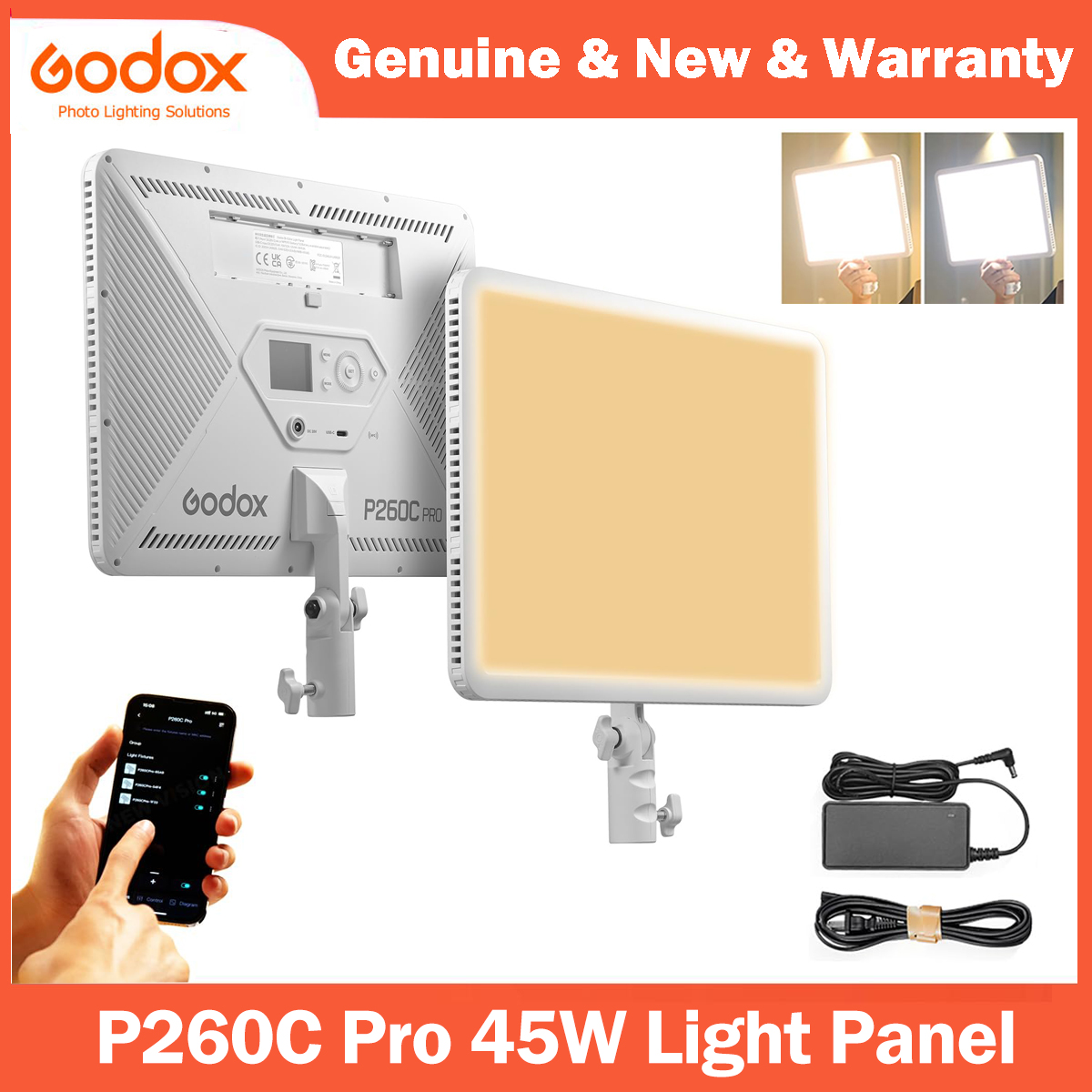 Photography Lighting Uk - Godox P260C Pro Panel Lampu Video