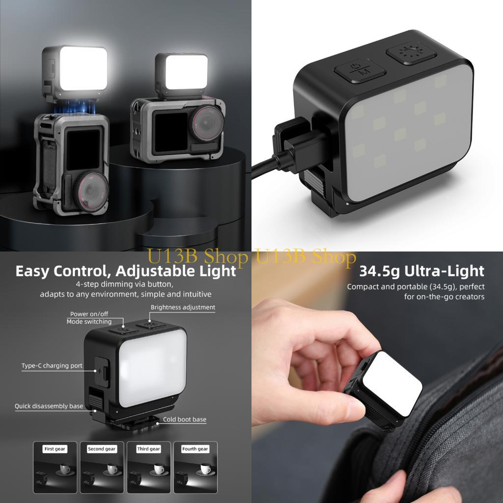 U13B IPX4 Lampu Kamera Mini Ta - Photography Lighting Reference ulasan dan harga