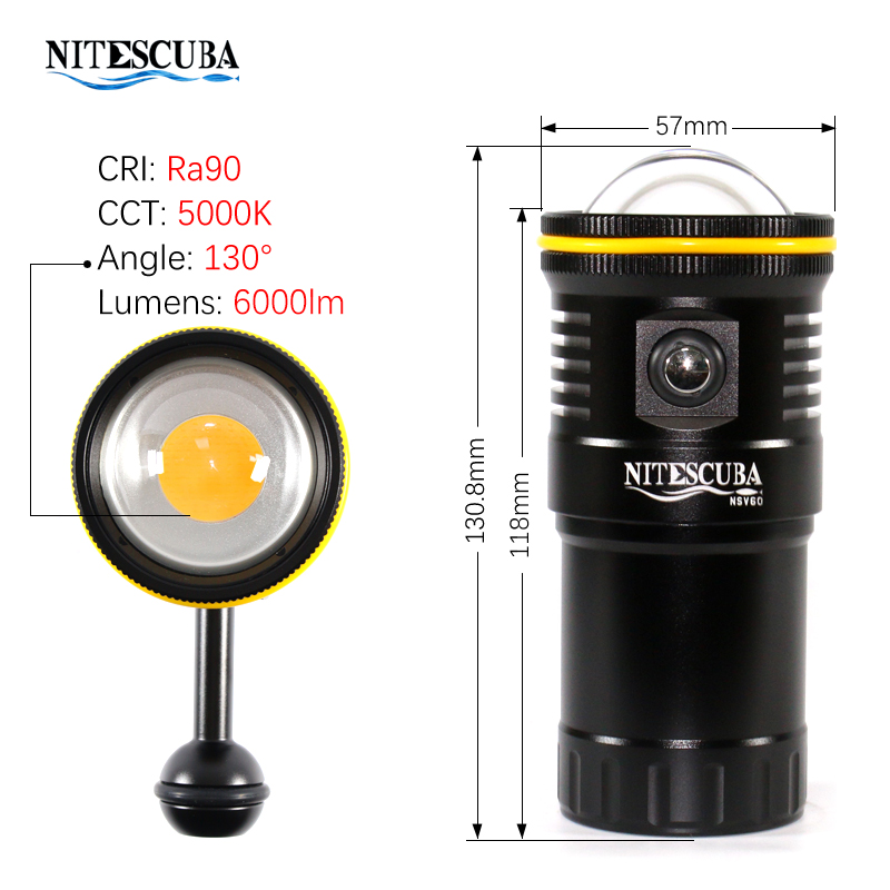 Nitescuba NSV60 Lampu Video LE - Photography Lighting Angles ulasan dan harga
