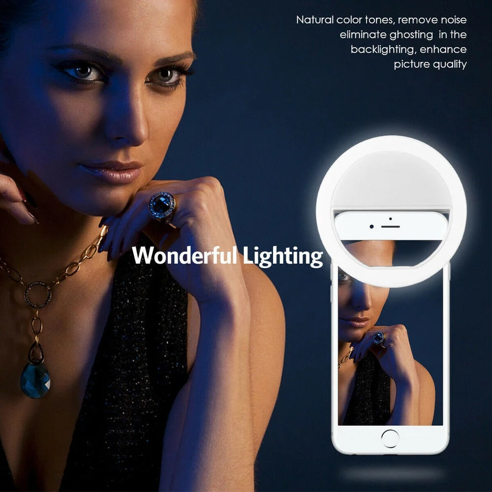 Lampu Selfie LED Isi Ulang USB - Photography Lighting Tool ulasan dan harga