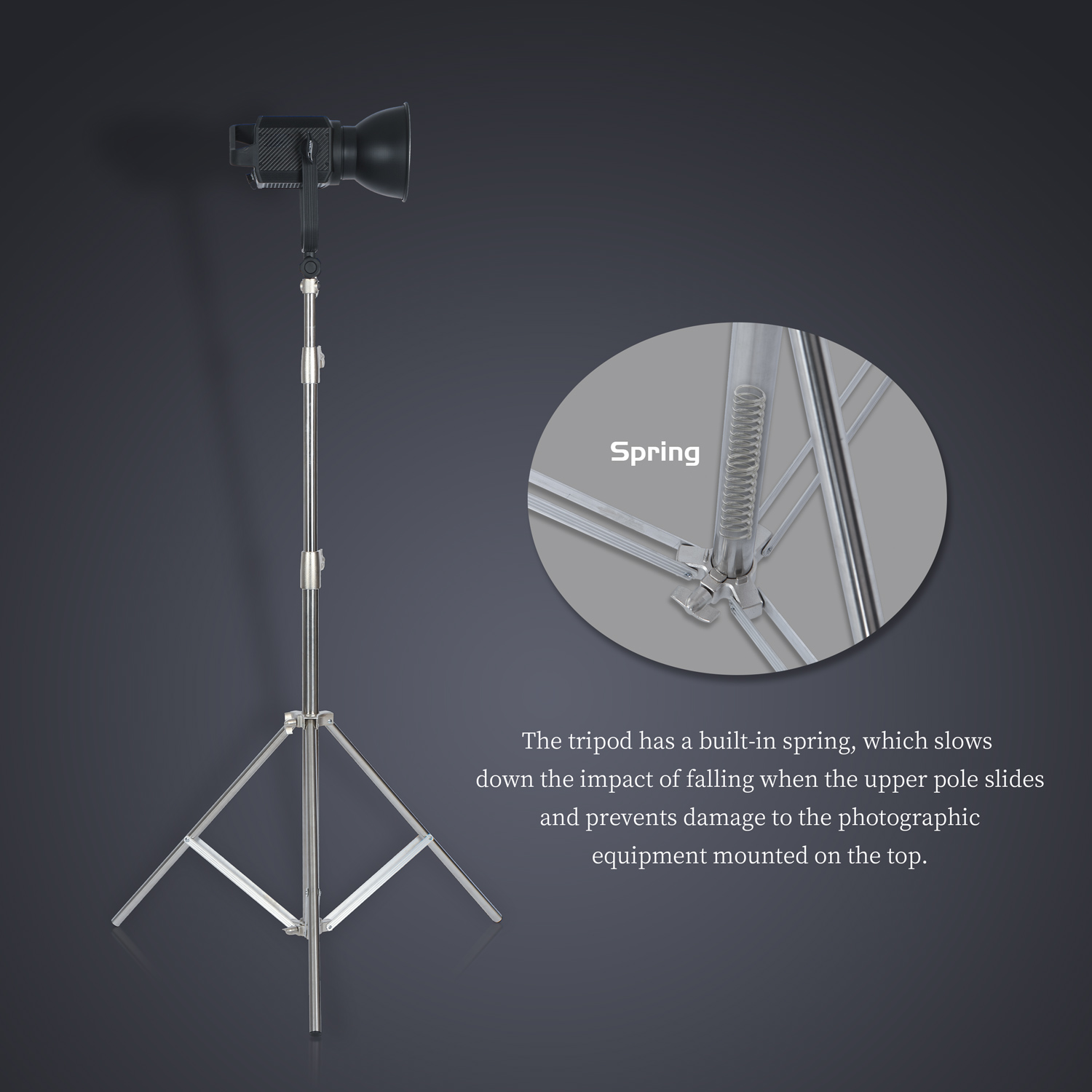 SH 2.8M dudukan lampu baja tah - Photography Lighting Background ulasan dan harga