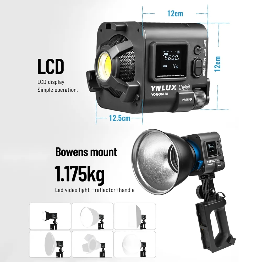 YONGNUO YNLUX100 100W 3200K-56 - Photography Lighting Studio ulasan dan harga