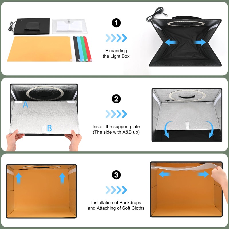 Lightdow Photo Studio Light Bo - Photography Lighting And Backdrop Kits ulasan dan harga