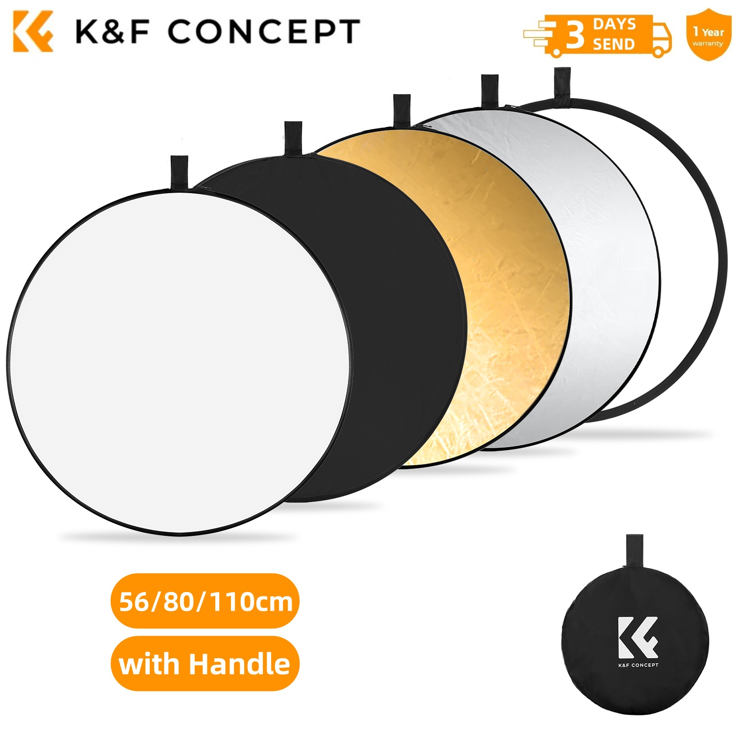 K&F CONCEPT 56/80/110cm 5-in-1 - Photography Lighting Tent ulasan dan harga
