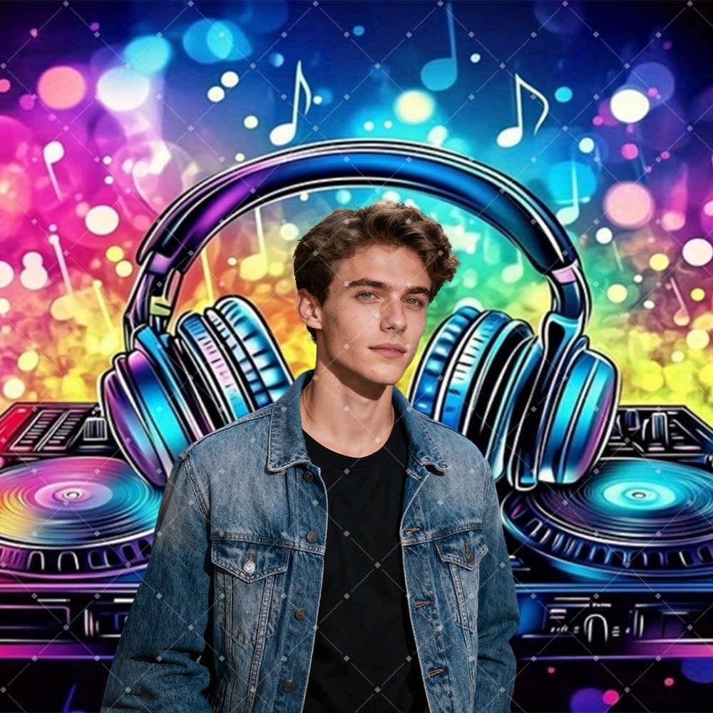 Dekorasi Pesta DJ Musik Hip Ho - Photography Lighting Background ulasan dan harga