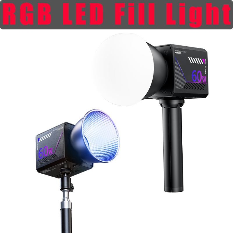 Lampu Video RGB 60W Portabel L - Photography Lighting Background ulasan dan harga