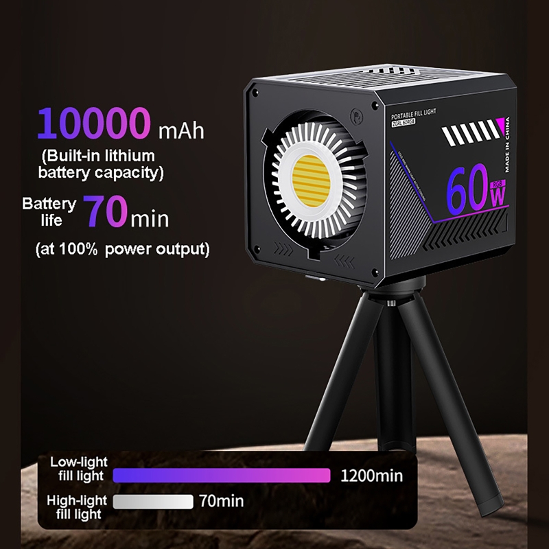Lampu Video RGB 60W Portabel L - Photography Lighting Background ulasan dan harga