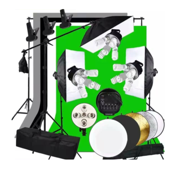 Paket Perlengkapan Fotografi G - Photography Lighting And Backdrop Kits ulasan dan harga
