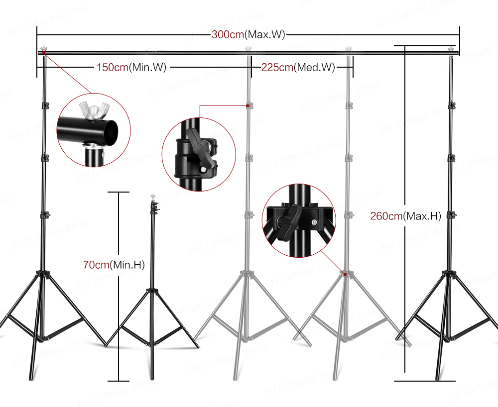 Kit Pencahayaan Softbox Studio - Photography Lighting And Backdrop Kits ulasan dan harga