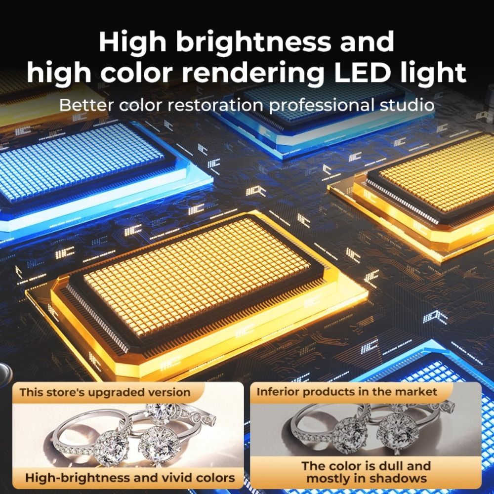 Kotak Lampu LED Studio 45/65cm - Photography Lighting Background ulasan dan harga